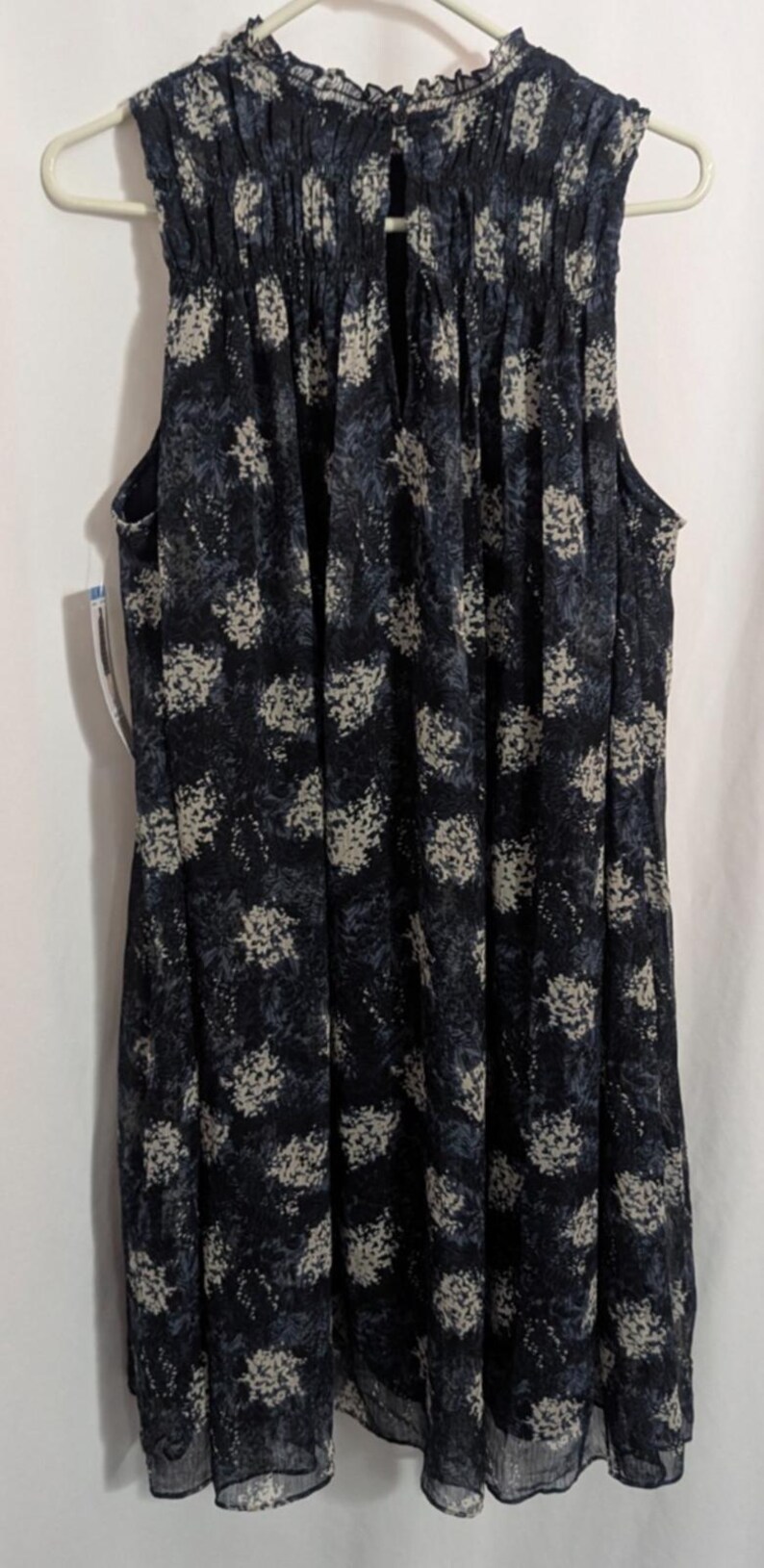 New Joie Anthropologie Baltic Print Chiffon Babydoll Sheath Dress - Women's Large - Boho Coquette Designer Party Special Occasion Wedding image 7