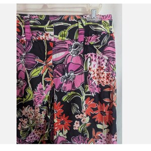 Vintage 90s Lilly Pulitzer Multi Floral Wide Leg Pants - Women's 4 - Preppy Bloomcore Resort Colorful image 5