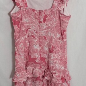 Anthropologie &Merci roze minijurk met bloemen en micro-ruches | Coquette Cottagecore Boho Vrouwelijk | Maat Small afbeelding 5