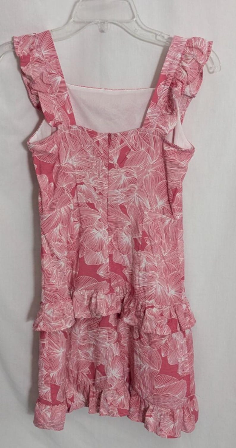 Anthropologie &Merci roze minijurk met bloemen en micro-ruches | Coquette Cottagecore Boho Vrouwelijk | Maat Small afbeelding 5