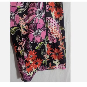 Vintage 90s Lilly Pulitzer Multi Floral Wide Leg Pants - Women's 4 - Preppy Bloomcore Resort Colorful image 6
