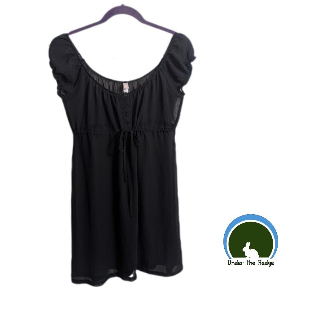 oh polly black lace up dress Ashwood Lace Sleeve Mini Dress | Black | Womens main image 1