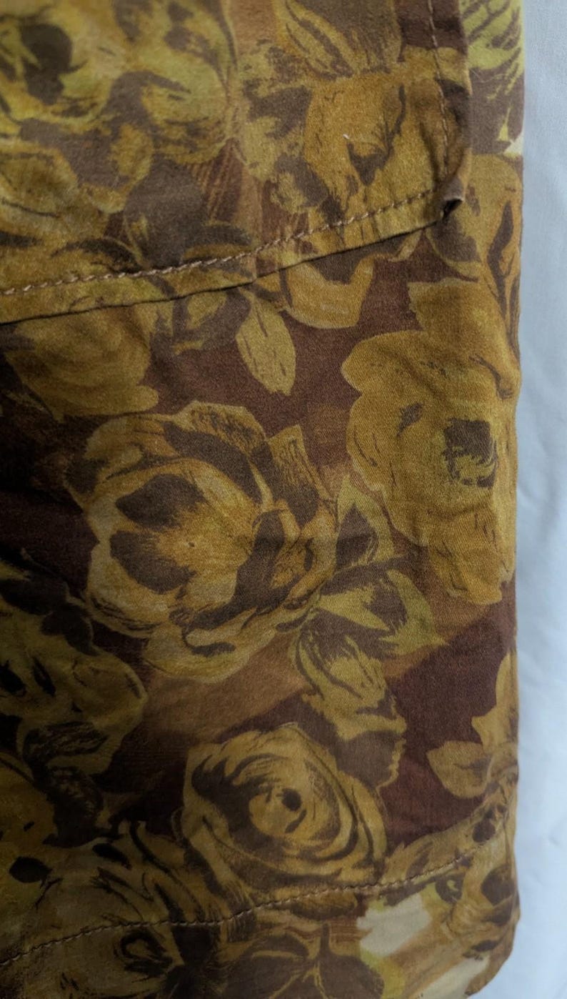 Anthropologie Moulinette Soeurs Goldbraunes Safari-Kleid mit Blumengürtel - Damen 0 - Boho Cottagecore Jungle Bild 5