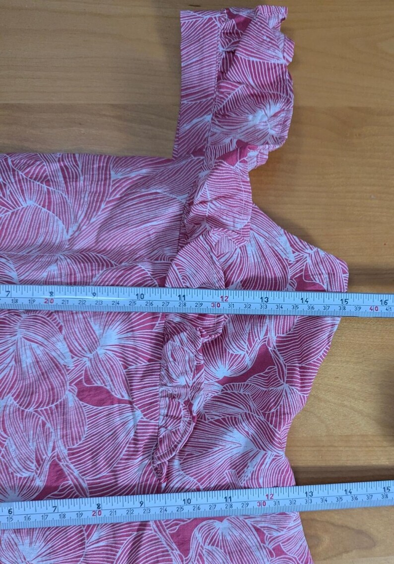 Anthropologie &Merci roze minijurk met bloemen en micro-ruches | Coquette Cottagecore Boho Vrouwelijk | Maat Small afbeelding 7