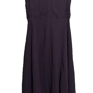 Vintage Anthropologie Elevenses Deep Purple Sleeveless Midi Dress - Women's 6 - Whimsigoth Fairy Goth Boho Dark Romantic Grunge image 2