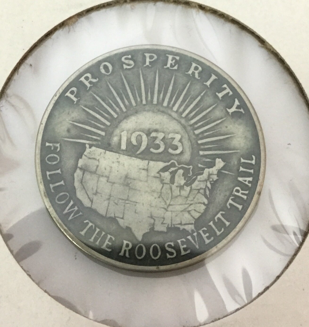 1933 LUCKY TILLICUM Rebuild with Roosevelt FDR Token Coin Etsy