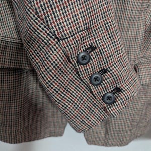 Free People Multi Tweed Linen Academia Blazer Jacket - Women's Small - Modern Prep Dark Academia Office image 5