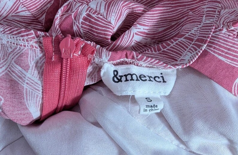 Anthropologie &Merci roze minijurk met bloemen en micro-ruches | Coquette Cottagecore Boho Vrouwelijk | Maat Small afbeelding 6