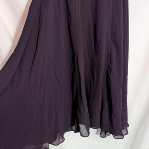 Vintage Anthropologie Elevenses Deep Purple Sleeveless Midi Dress - Women's 6 - Whimsigoth Fairy Goth Boho Dark Romantic Grunge image 3