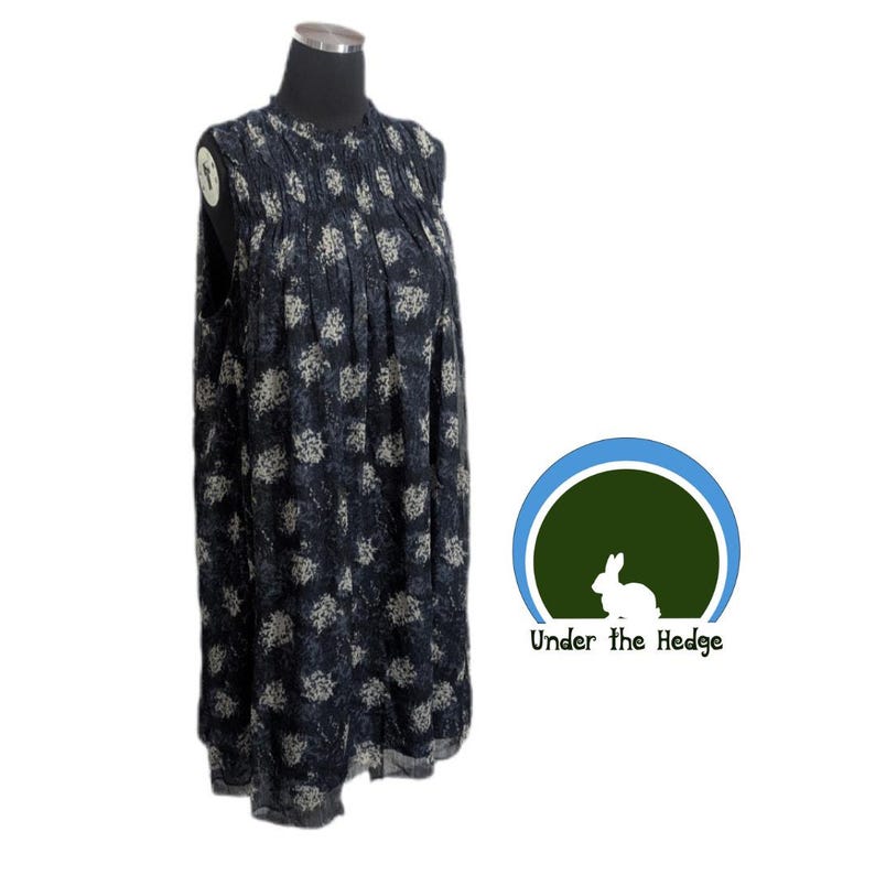 New Joie Anthropologie Baltic Print Chiffon Babydoll Sheath Dress - Women's Large - Boho Coquette Designer Party Special Occasion Wedding image 1