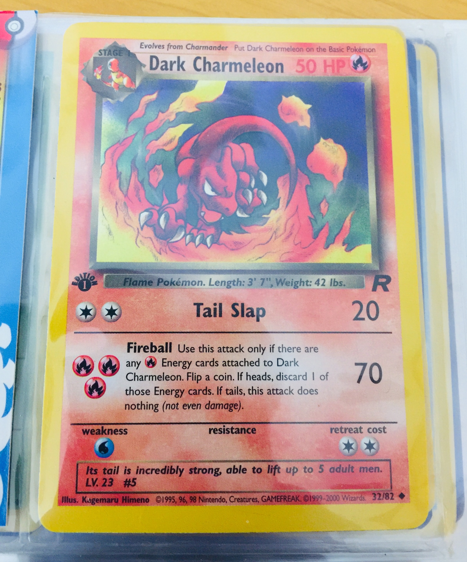 Vintage Pokemon DARK CHARMELEON 1st Edition Card 32/82 Near Etsy