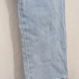 Vintage Wrangler Light Wash Hohe Taille Gerades Bein Denim Jeans | Western Indie Cowgirl 90er | Juniors 9/32 Bild 4