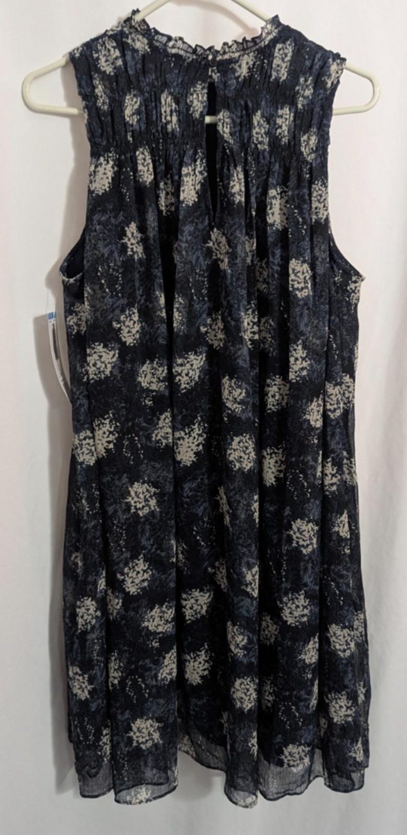 New Joie Anthropologie Baltic Print Chiffon Babydoll Sheath Dress - Women's Large - Boho Coquette Designer Party Special Occasion Wedding image 7