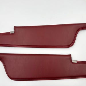 Burgundy Sunvisor Set for 1970-1971 E-Body Dodge Challenger Convertible