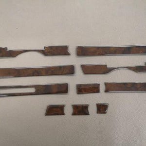 Juego de molduras de tablero de nogal para Mercedes R107 W107 SL Clase 11, interior de madera