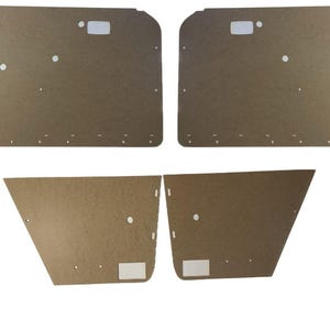 ドアパネルカード 木製 4個 R+L +F+R メルセデス W114 クーペ 2ドアに適合