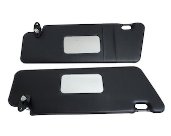 Sunvisors Set Pair For Mercedes W124 / W201 1984-1995 2 pcs Left Right Black