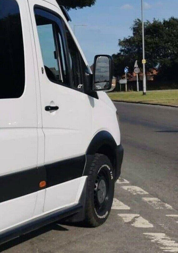 Stainless Steel Chrome Wheel Arch Fender Trim For Mercedes Sprinter W906 (2006-2018) - 4pc Set