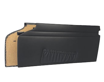Panel de puerta negro de 2 piezas con bolsillo suave apto para Mercedes W113 Pagoda 230 280SL