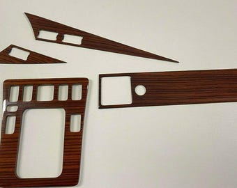 Interior Dash Trim & Shifter Frame Zebrano (LHD) For Mercedes W201 190 4 Pcs