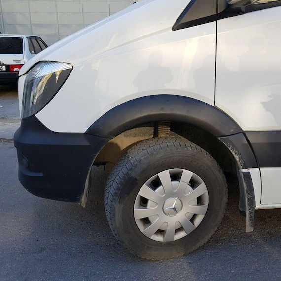 Guardabarros Plásticos Para Mercedes Sprinter 2006-2013 | Juego De 4 Piezas Negras, Adhesivas