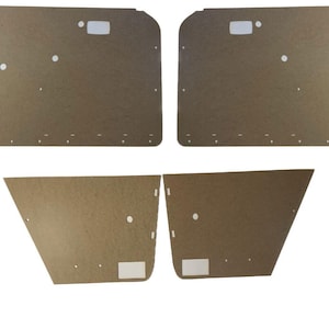 Deurpaneel kaart hout 4 stuks R+L +F+R voor Mercedes W114 Coupé 2 deuren