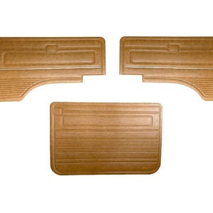 Per VW T3 Bus 79-84 Porta anteriore e pannello scorrevole con finiture cromate Saddle Brown