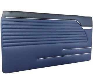 Fit voor BMWE10 2002 1966-1977Binnendeurpaneel met chromen afwerking donkerblauw 2 st;