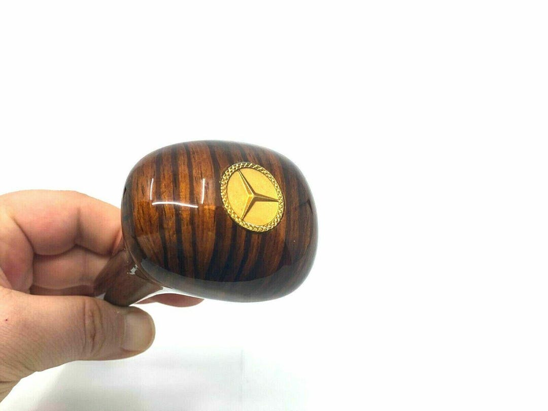 Gear Shift Knob Zebrano Gold – Fits Mercedes W124, W126, W201