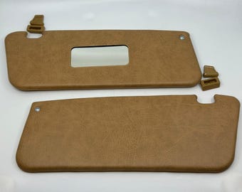 Sunvisor and Clips Set For Mercedes R107 W107 C107 Palomino Color