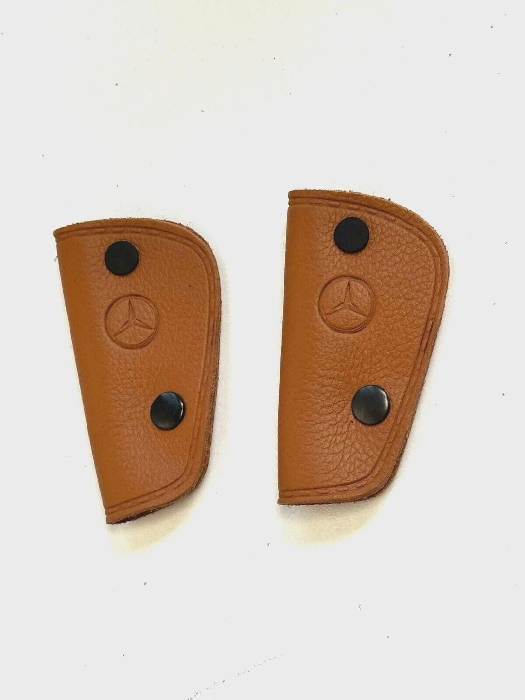 Bamboli Ltd Classic Blade Style Key Holder Cover – Brown Leather For Mercedes R107 W108 W115