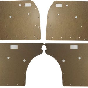 Panneau de porte en bois, carte 4 pièces R+L +F+R pour Mercedes W115 berline 4 portes