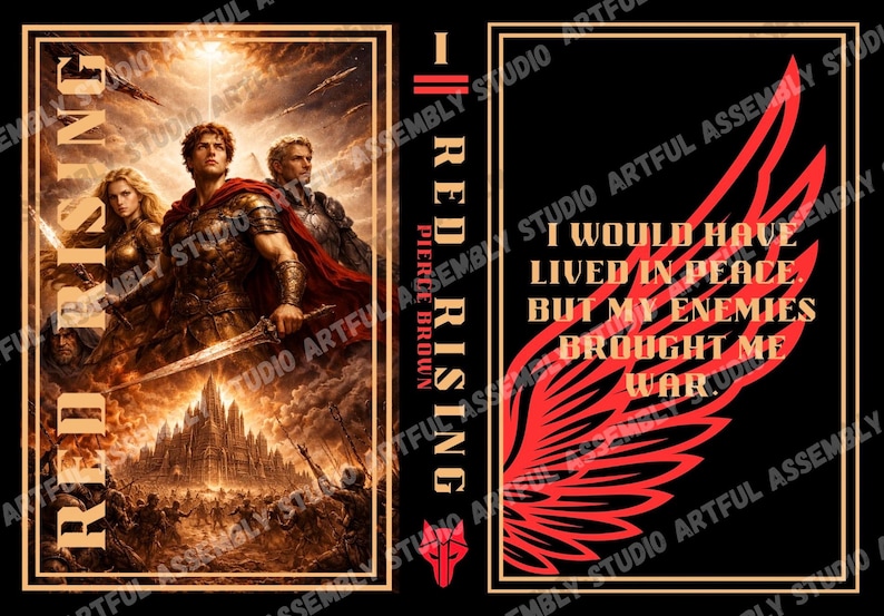 Red Rising Book Graphics Red Rising SVG and PNG Book Cover Designs for Download- Perfect for ...