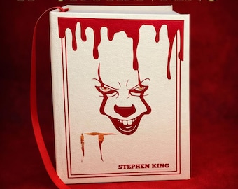 Stephn king “ IT “ inspired book cover art- svg and png digital download- bookbinding!