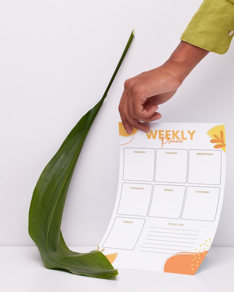 Minimal Weekly Planner Printable PDF | A4 & US Letter | Instant ...