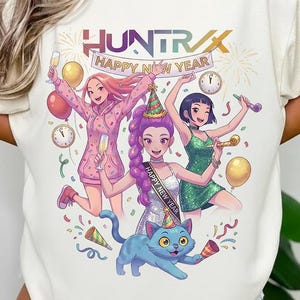Kpop Demon Hunters PNG, Girl Dinner PNG, Saja Boys Girls Brand PNG, Huntrix Fans, New Years, Kpop Shirt Sublimation Design