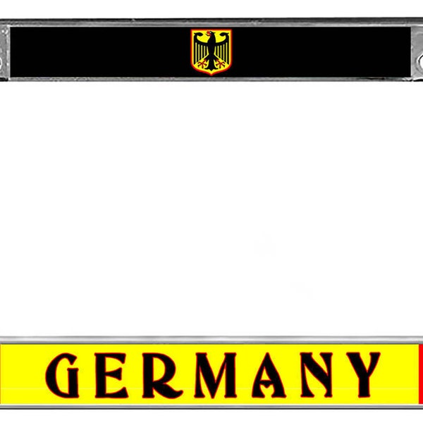German Flag License Plate Frame Etsy
