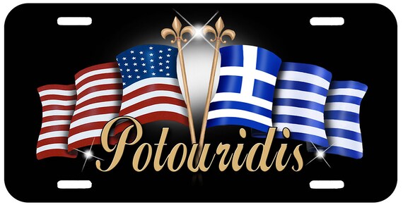 USA Ecuador Unity Flags Auto Size License Plate Gifts Ladies Men Car Accessories Flag of Ecuador Personalize