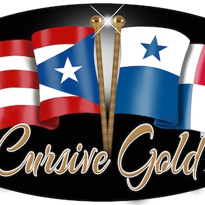 Puerto Rican Panama Unity Flags Vinyl Oval Decal Bumper Sticker Various Sizes Small To Large Personalize Gifts Latino Puerto Rico