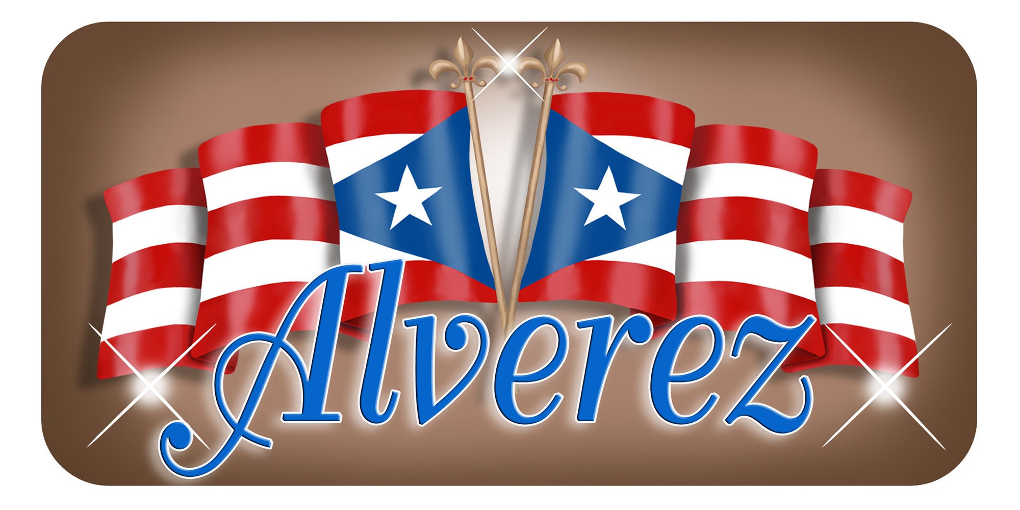 Puerto Rico Unity Flags Vinyl Rectangle Decal Bumper Sticker Mega Sizes  Personalize Gifts Many Colors Mom Dad Puerto Rican Latino - Etsy, image size:2000x1000