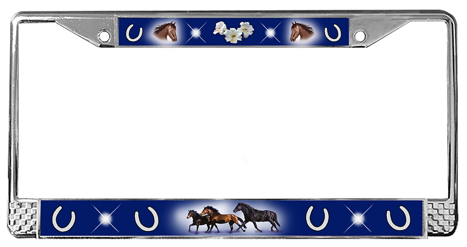 Horse License Plate Frame Flowers Gifts Girls Ladies Plate Etsy