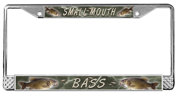 Small Mouth Bass License Plate Frame Personalize Gifts Girls