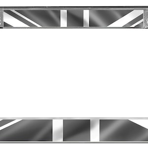 British Flag Color Or Black And White License Plate Frame Personalize Gifts Girls Ladies Men Plate Holder England Union Jack Flag Frame