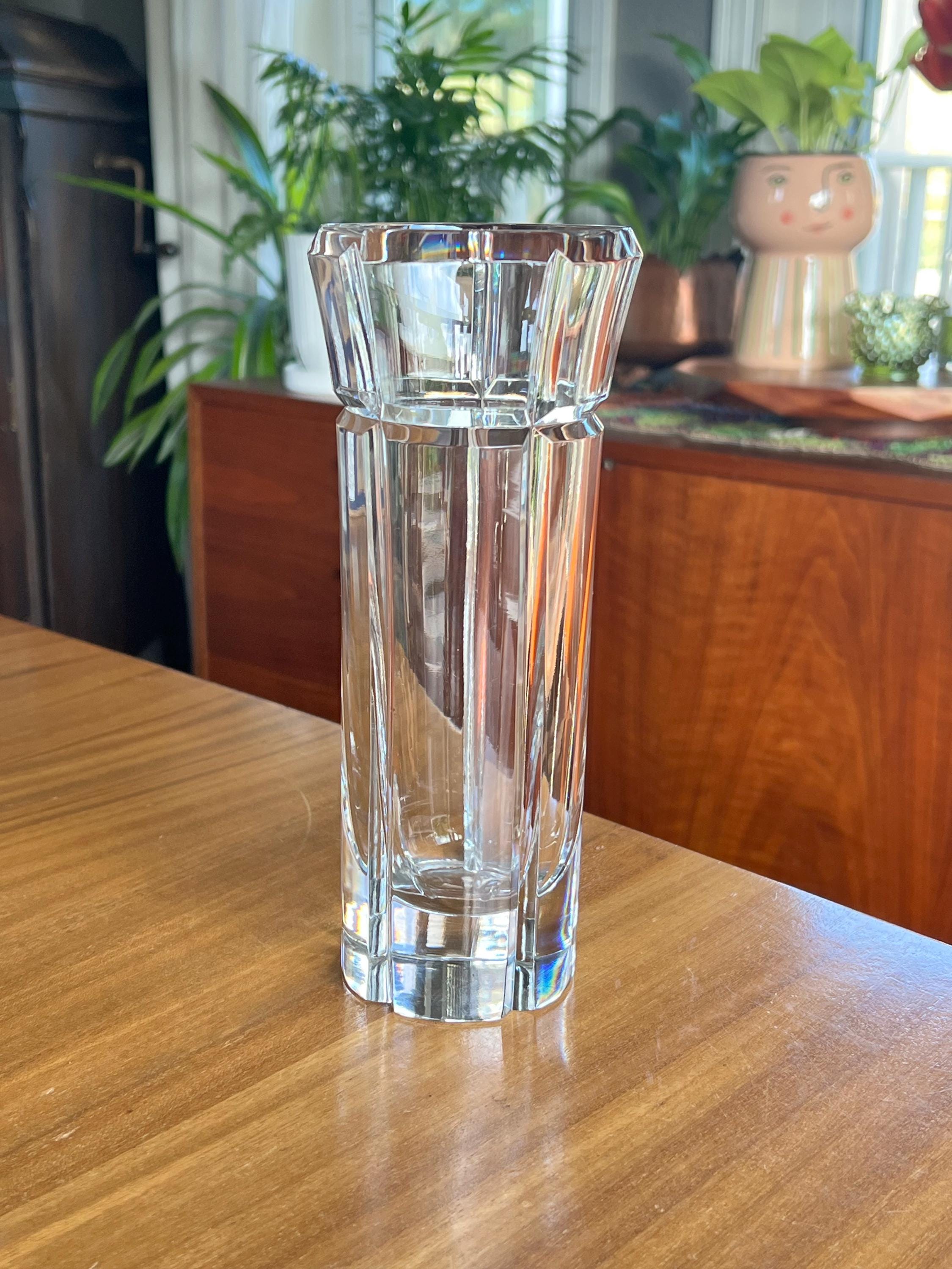 Mikasa Crystal Vase - Etsy