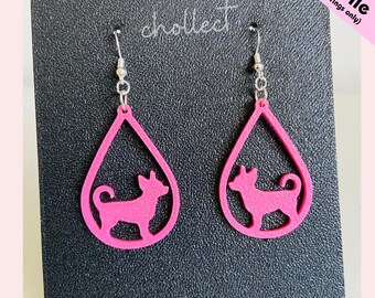 Archivo STL de aretes de lágrima de perro: Diseño de aretes colgantes para impresión 3D (descarga digital)