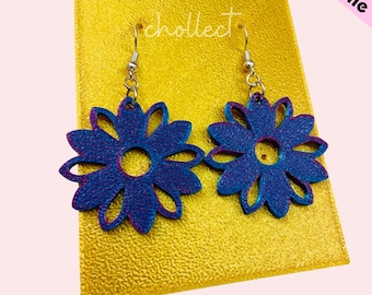 Floral Boho Earrings STL File: 3D Print Dangle Earring Design (Digital Download)