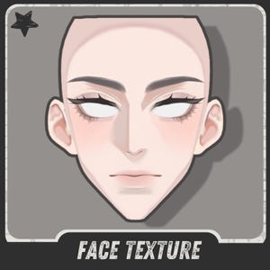 VROID| Full Face Texture (+Eyebrows,Eyeliner)