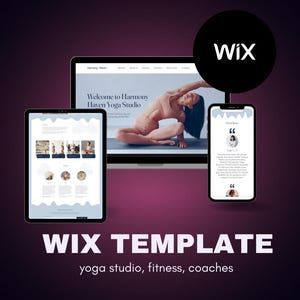 WIX Wellness Website Template | Modern Design for Yoga Teachers, Coaches & Therapists
