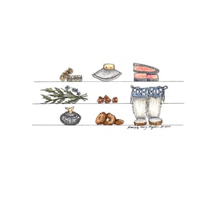A Few of My Favorite Things - Alaska Native Inupiaq Drawing