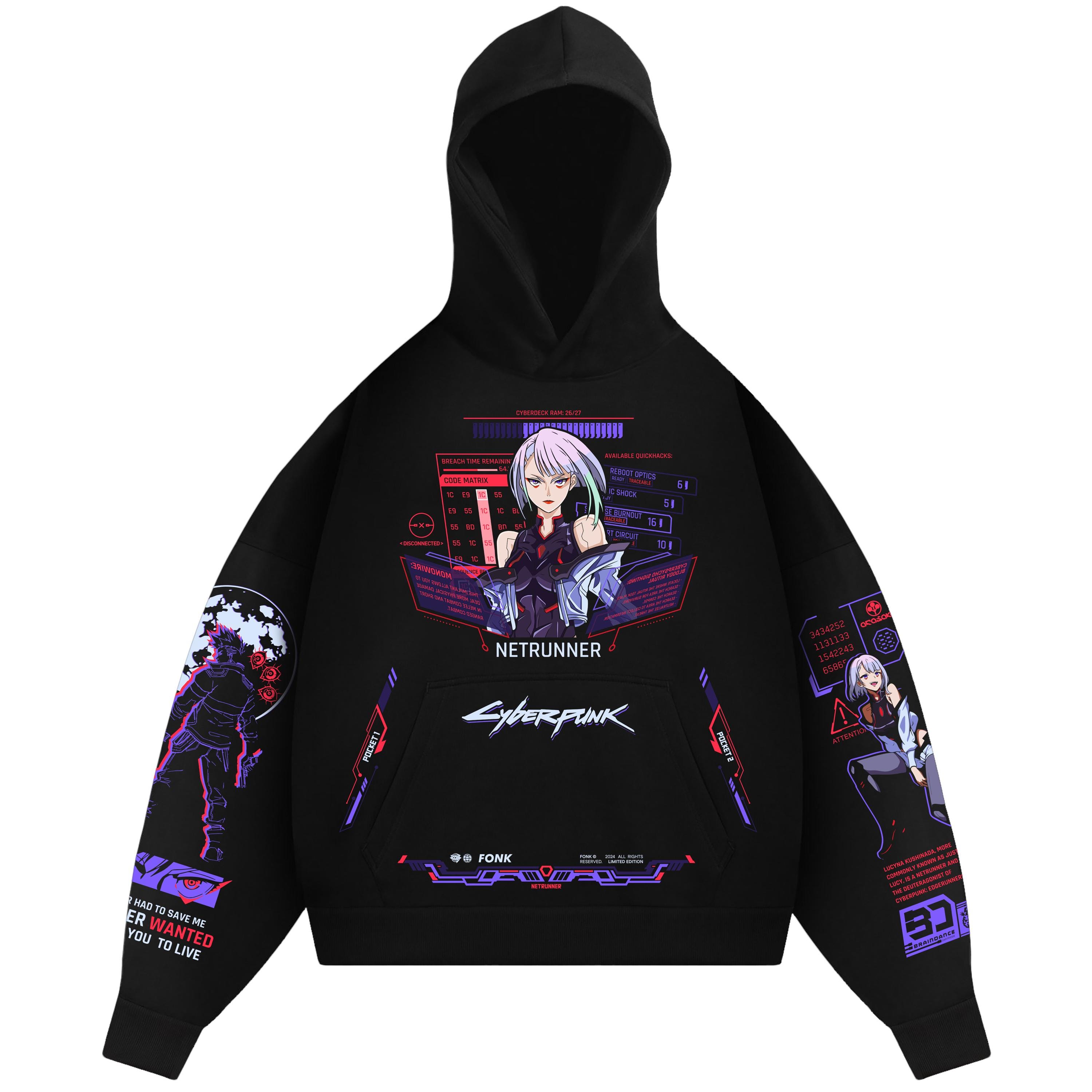 Lucy Cyberpunk Hoodie - Etsy Lucy Cyberpunk Hoodie - Etsy